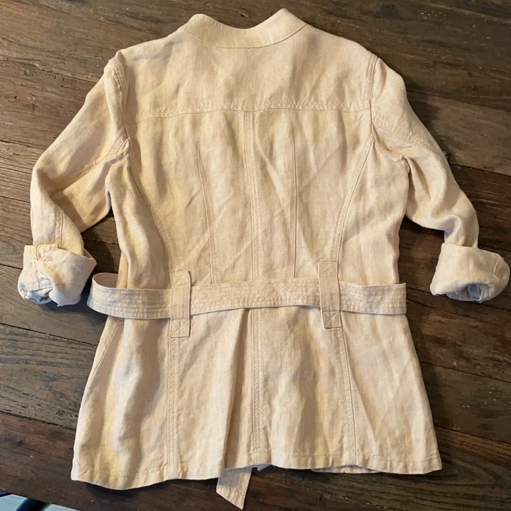 Sundance Cream Utility Jacket Sz L like new - Picture 4 of 9